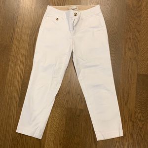 Size 2, white banana republic capris